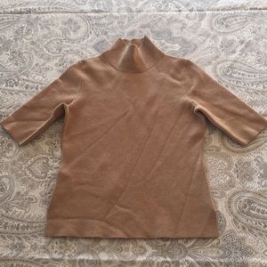 Camel Ann Taylor short sleeved mock neck! NWT!!!